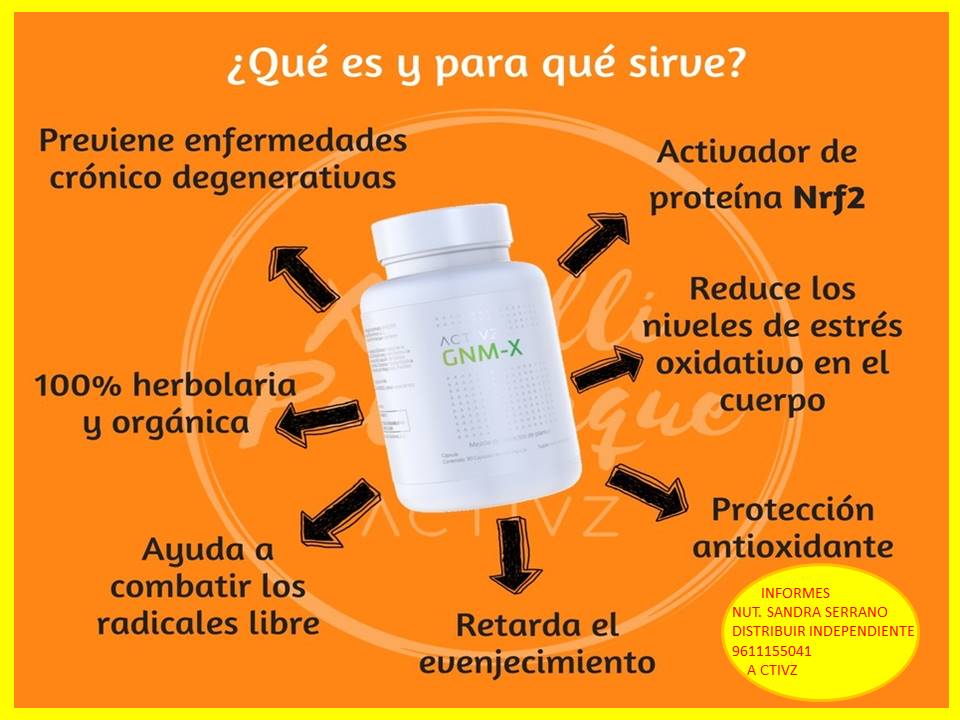 GNM X / INGREDIENTES GNM X ACTIVADOR CELULAR DE LA PROTEINA NRF 2